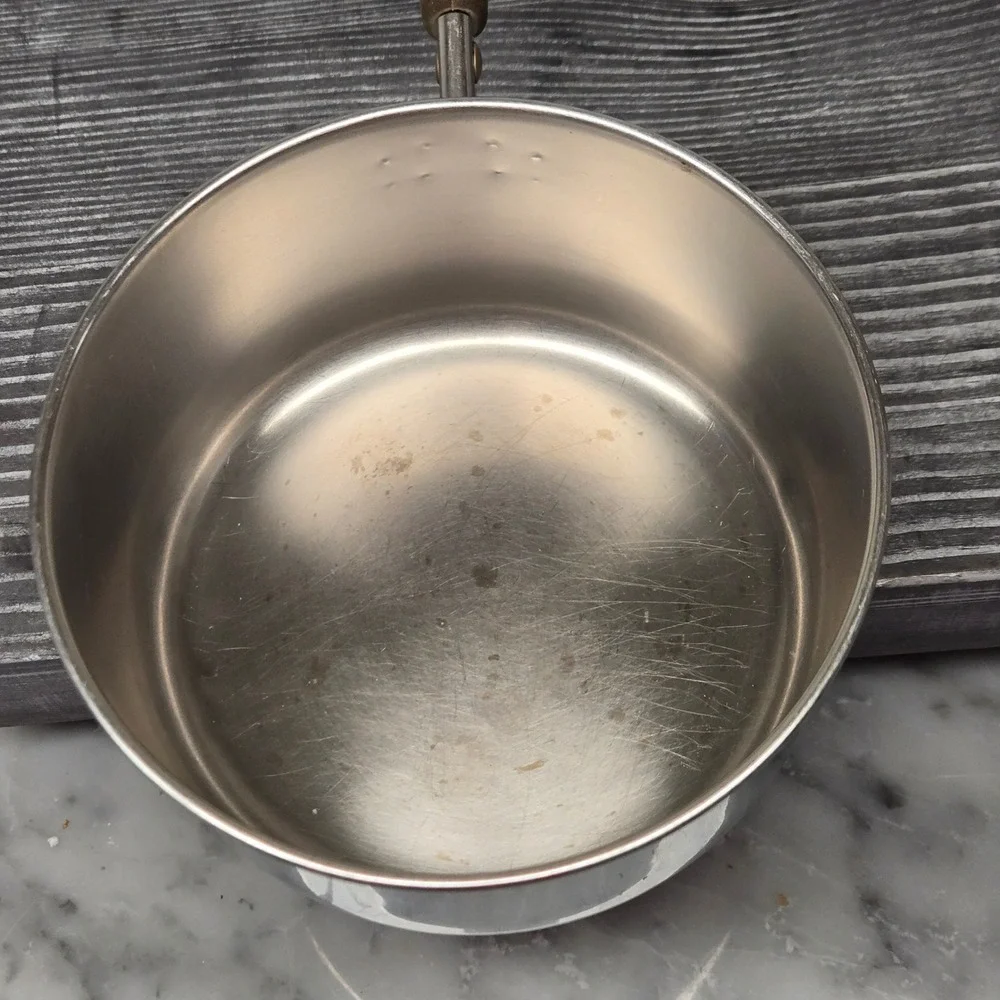 Vintage Revere‎ Ware 1 Quart Saucepan Pot Copper Bottom Clinton IL USA Pan 1801
